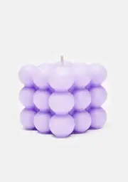 Lilac Outside The Box Cube Candle