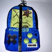 Back Pack "Space Junk" Brand New w Tags Blue Green 18x12x6. Age 6 yr+