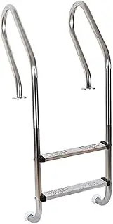2/3Step Pool Ladder,with Stainless Steel Steps,for Inground Pools,Entry and Exit Easier Pool Steps Weight Capacity 220lbs(2-steps1.0mm)