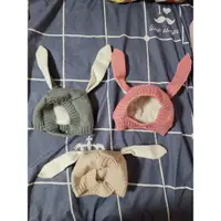 在飛比找蝦皮購物優惠-全新 韓版 寶寶兒童 兔耳帽 毛帽 兔子耳朵毛線針織帽