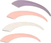 LOLIPPYY Professional Eyebrow Tool Kit 4pcs Curved Handle Razors to Use for Men Women