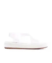Gianvito Rossi Open Toe Flat Sandals 38 White