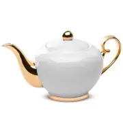 NEW Cristina Re Signature Teapot Ivory & Gold 1L