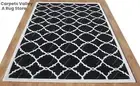 Lattice Trellis Hand Tufted Wool Handmade Area Rug Carpet for Home, Living Room