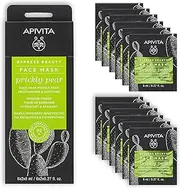 Apivita Face mask with prickly pear, moisturising and soothing, 6 x 2 x 8 ml