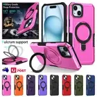 For iPhone 16/15/14/13/12/11 Pro Max 8/7 Plus Rugged Case Shockproof Cover Stand