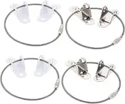 SWOOMEY Child Proofing Straps Set of 4 Anti-Fall Connectors Wardrobe Fixer Sturdy Safety Straps for Furniture