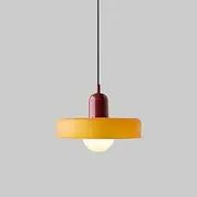 Nordic Hanging Light Glass Pendant Lighting Ceiling Fixture Round Small Chandelier Ceiling Lamp Modern Single Suspended Lights for Dining Room Kitchen Island Cafe Bar Star of Light
