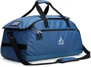 [G4Free] 60L Waterproof Duffle Backpack 3-Way Sports Gym Bag with Shoes Compartment Lightweight Duffel Bag for Men Women Travel Overnight