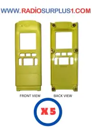5 x Motorola APX6000/7000 HOUSING FRONT ONLY M2 - YELLOW - HN008000F05