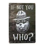 2xtin Sign Only You Can Prevent Wildfires Smokey The Bear Metal Retro Pla