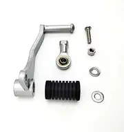 Fauful Left Gear Shifter Pedal Shift Lever Silver for Kawasaki Ninja 250R/300 Z250 Z300