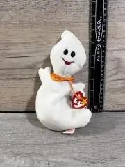 Ty Beanie Babies SPOOKEY The Ghost with P.V.C 1995 MWMT
