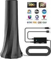 2024 Upgraded Indoor TV Antenna - 880+ Miles Range, Supports 4K 8K 1080p Fire Stick TVs - Receive All Local Channels - 20ft Coaxial Cable