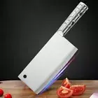 Chinese Cleaver Knife Stainless Steel Chef Butcher Slicing Beef Cut Chop Meat L