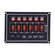 Switch Panel 12V Black Alloy Fused Illuminated 114012