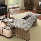 Gray Agate table top, Handmade Stone table, Home decor Furniture, Kitchen table