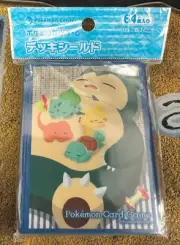 Pokemon Center Japan SEALED 64 ct Sleeping Snorlax Deck Shield Card Sleeves!!