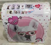 Rachel Hale Puppy Kitten 24 Valentines Day Cards 48 Heart Shaped Seals & Mailbox