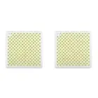 2x Dexas 7.5cm Silicone Trivet Table Protector Dish/Pot Surface Mat Square Green