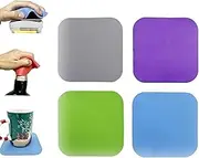 WEZCHUGHAOL Silicone Jar Opener Pads, Square Gripper Cushions, Set of 4, Superior Grip
