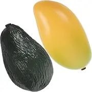 SUPVOX 2pcs Fruit Shaker Toys Avocado Shape Musical Instruments for Boys and Girls Educational Rhythm Shaker Eggs