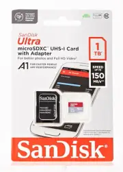 (G5) SANDISK ULTRA 1TB microSDXC MEMORY CARD WITH SD ADAPTER - SUPER FAST SHIP