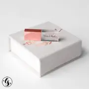 Personalized Custom Photography Wedding Logo Glass USB Pen Flash Drive box