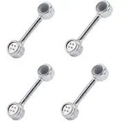 4Pcs Car Angle Sensor Link for 508 407SW C5 C6 2004-2010 527381 Silver
