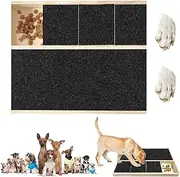 Dog Emery Board Scratcher Treat Box,Dog Nail Scratch Pad,Durable Portable Pet Scratch Filing Board for Nails All Dogs,Wood Filing Scratchboard Polish Pads for Pet,Wooden Snack Case