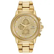 Citizen Eco-Drive Nighthawk Yellow Gold Dial Watch FB3002-53P