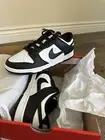 Men’s Size 8 - Nike Dunk Low Black White - new with box