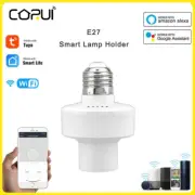 CoRui WiFi Smart Light Bulb Adapter Lamp Holder Base AC Smart Life/Tuya Wireless