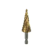 Alpha Alpha C9STSFM4-20QR | 4-20mm 4 Flute Spiral Step Drill | 9 Steps