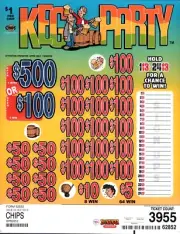 Pull Tab Tickets - Chip Tickets - Game - Holder - Keg Party