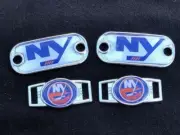 2 ~ New York Islanders NHL Paracord Charms Oval or Mini Dog Tag shoelace charms