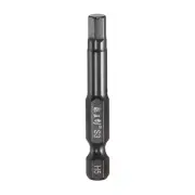 5mm Metric Hex Head Wrench Drill Bit 50mm Length Magnetic Bits, Black