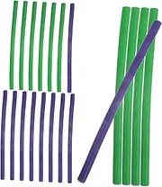 WOONEKY 2 Packs Curling Rods Flexible Foam Rollers for Hair Easy to Use Curls Without Damage Colors Women Random Color