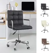 Midback Executive Modern Office Chair Computer Desk Task PU Leather Swivel