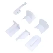 6 Pcs Icing Smoother Cake Decoration Paddle Tool Fondant Scraper