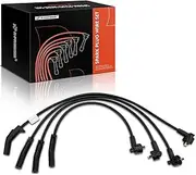 A-Premium Spark Plug Wire Replacement for Ford Escort 1991-1996 Mercury Tracer, 1.9L L4, A Set of 4