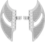 Motorcycle Foot Pedal for Harley-Davidson Motorcycle for 883 1200 XL X48 CNC Aluminum Alloy Foot Pegs Floorboards(Type 1 Silver)
