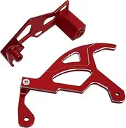 2PCs Motorcycle Chain Guard Protector - Compatible with YZ125 YZ250 YZ250F YZ450F YZ125X YZ250X WR250F (Red)