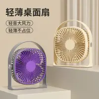 在飛比找蝦皮購物優惠-全新桌上型風扇 USB充電小風扇 學生宿舍靜音風扇 台式小風