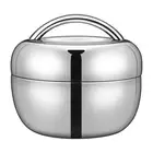 Metal Bowls Soup Thermal Lunch Box Student Stainless Snack Container
