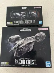 Star Wars - Bandai - Tie Advanced & Fighter Set & Razor Crest - New On Sprue