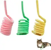 3PCs Cat Spring & Spiral Toys with Catnip - Indoor Exercise Toys for Swatting