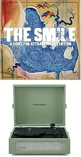 Crosley Voyager Portable Bluetooth Turntable (Sage) and The Smile - A Light For Attracting Attention [Bundle]