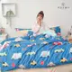 【DUYAN 竹漾】舒柔棉三件式枕套床包組 車車樂園 台灣製(雙人)