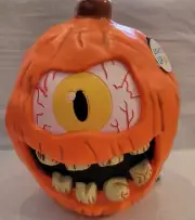 2024 Halloween Blow Mold One Eye Monster Jack o Lantern Pumpkin Cyclops Lightup
